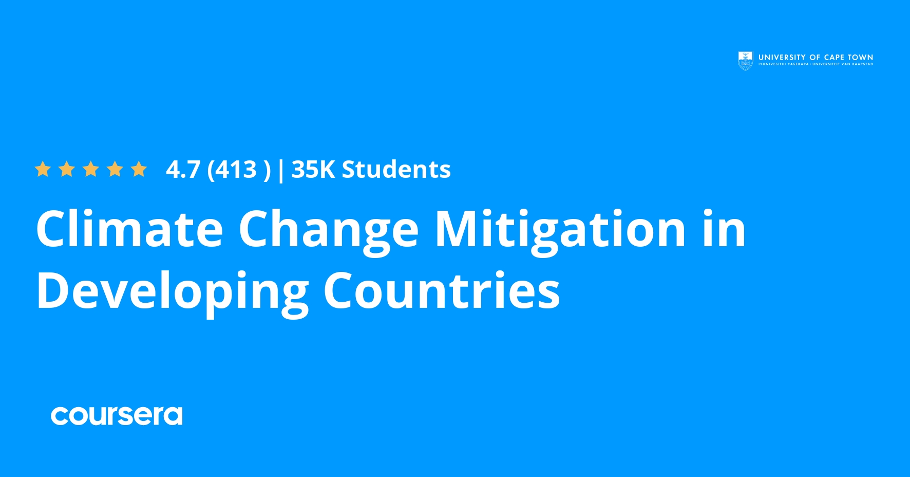 Climate Change Mitigation in Developing Countries