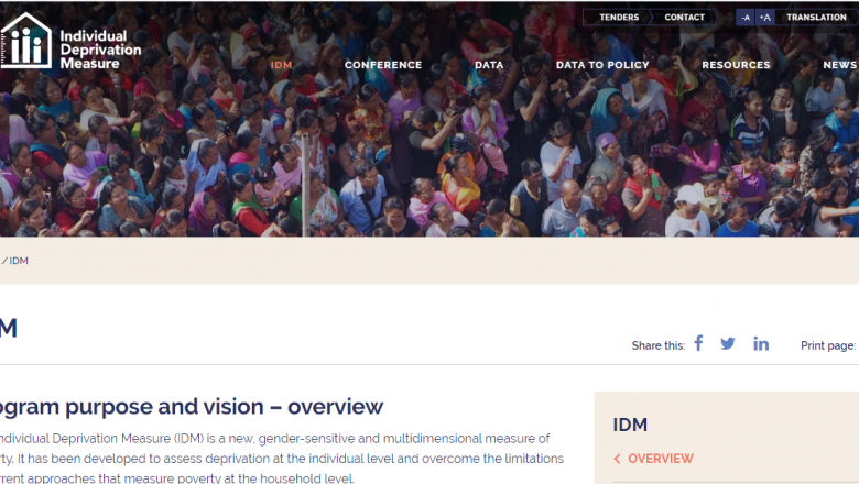 Individual deprivation measure (IDM)