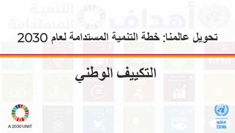 Transforming Our World: The 2030 Agenda for Sustainable Development: National Adaptation